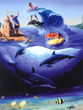 fantaisie Tableau Peinture - fantaisie JW 29 océan